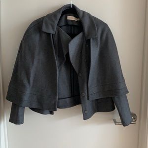 Tory Burch 3-in-1 Grey Wool Coat